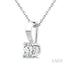 Round Shape Diamond Solitaire Pendant
