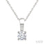 Round Shape Diamond Solitaire Pendant