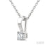 Round Shape Diamond Solitaire Pendant
