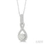 Round Shape Lovebright Diamond Infinity Pendant