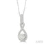 Round Shape Lovebright Diamond Infinity Pendant