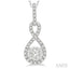 Round Shape Lovebright Diamond Infinity Pendant