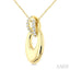 Aeris Gold Interlock Diamond Fashion Pendant
