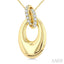 Aeris Gold Interlock Diamond Fashion Pendant