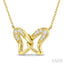 Wings Interlock Diamond Fashion Pendant