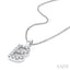 Classic 'B' Initial Diamond Pendant