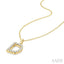 Classic 'D' Initial Diamond Pendant