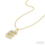 Classic 'E' Initial Diamond Pendant