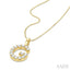 Classic 'G' Initial Diamond Pendant