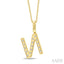 Classic 'N' Initial Diamond Pendant
