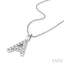Classic 'A' Initial Diamond Pendant
