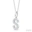 Classic 'S' Initial Diamond Pendant