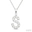 Classic 'S' Initial Diamond Pendant