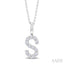 Classic 'S' Initial Diamond Pendant