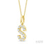 Classic 'S' Initial Diamond Pendant