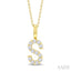 Classic 'S' Initial Diamond Pendant