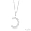 Classic 'C' Initial Diamond Pendant