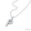 Classic 'P' Initial Diamond Pendant