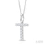 Classic 'T' Initial Diamond Pendant