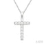 Classic 'T' Initial Diamond Pendant
