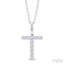 Classic 'T' Initial Diamond Pendant