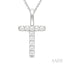 Classic 'T' Initial Diamond Pendant