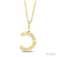 Classic 'C' Initial Diamond Pendant