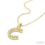 Classic 'C' Initial Diamond Pendant