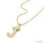 Classic 'J' Initial Diamond Pendant