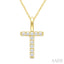 Classic 'T' Initial Diamond Pendant