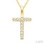 Classic 'T' Initial Diamond Pendant