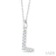 Classic 'L' Initial Diamond Pendant