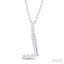 Classic 'L' Initial Diamond Pendant