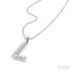 Classic 'L' Initial Diamond Pendant