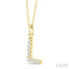 Classic 'L' Initial Diamond Pendant