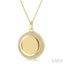Circle Diamond Locket Pendant