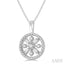 Circle Baguette Diamond Fashion Pendant