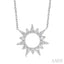 Sunburst Diamond Fashion Pendant