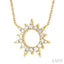 Sunburst Diamond Fashion Pendant