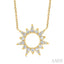 Sunburst Diamond Fashion Pendant