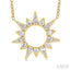 Sunburst Diamond Fashion Pendant