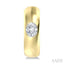 Oval Shape Bezel Set Diamond Huggie Fashion Earrings