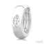 Marquise Shape Bezel Set Diamond Huggie Fashion Earrings