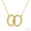 Circle Interlock Petite Diamond Fashion Pendant