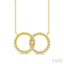 Circle Interlock Petite Diamond Fashion Pendant