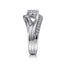 Round Diamond Bypass Engagement Ring