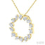 Mixed Shape Circle Diamond Fashion Pendant