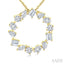 Mixed Shape Circle Diamond Fashion Pendant