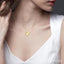 Heart Shape Fluted Medallion Diamond Pendant