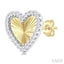 Heart Shape Fluted Diamond Fashion Earrings